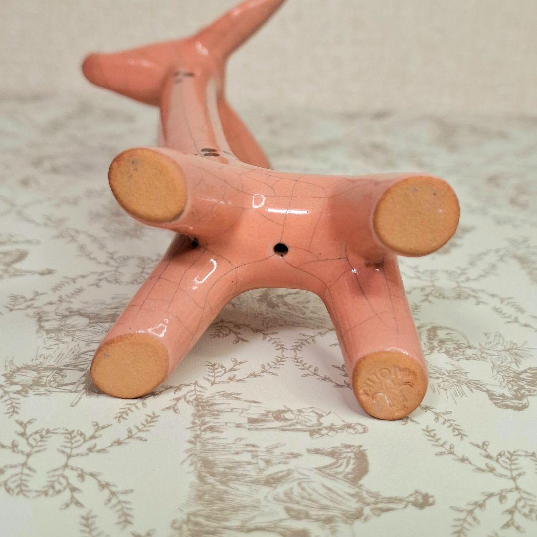 ★幻級★ウォルターボッセ キリン ピンク 刻印あり 修復 貫入なし