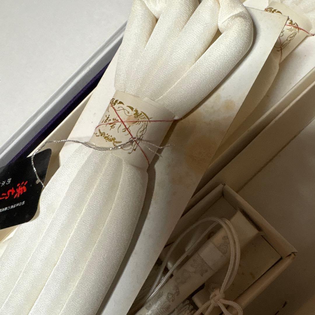 レア　特別出品　白無垢、打掛用　箱せこセット　帯締め二点、懐剣、扇　帯他