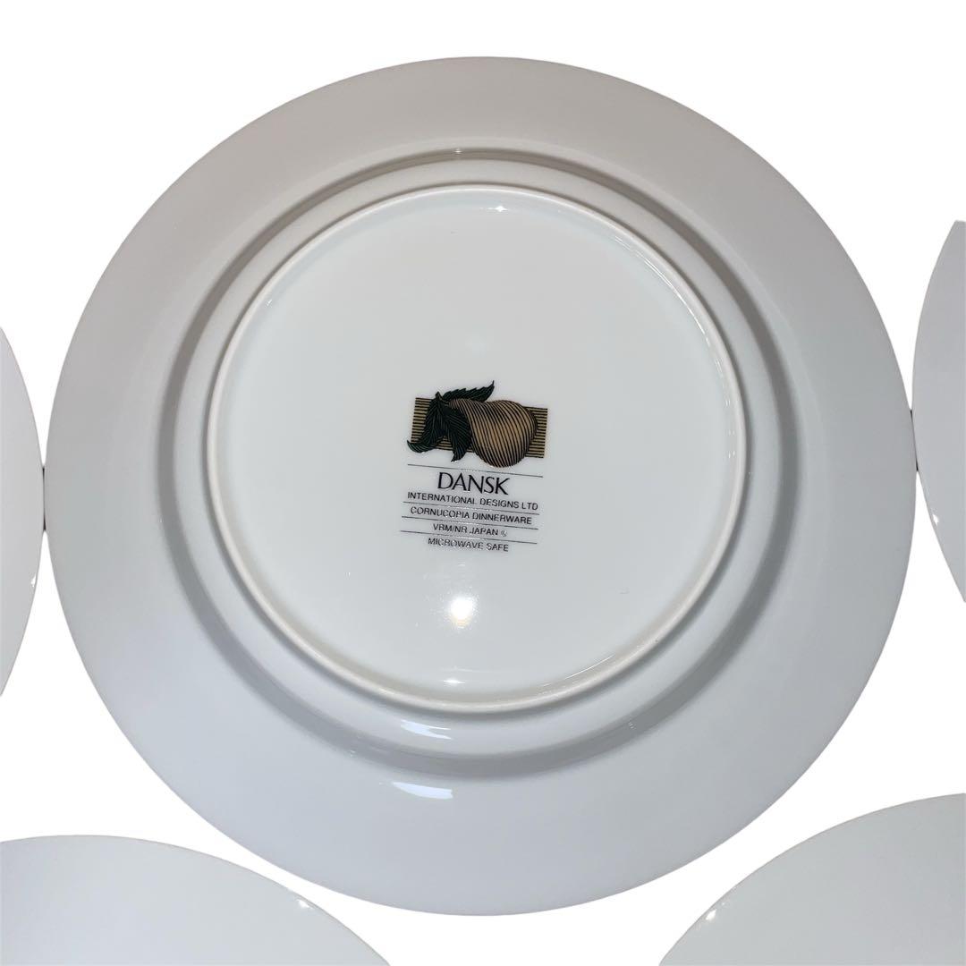 【未使用品級】 DANSK コルヌコピア ディナープレート 約23㎝ 5枚セット