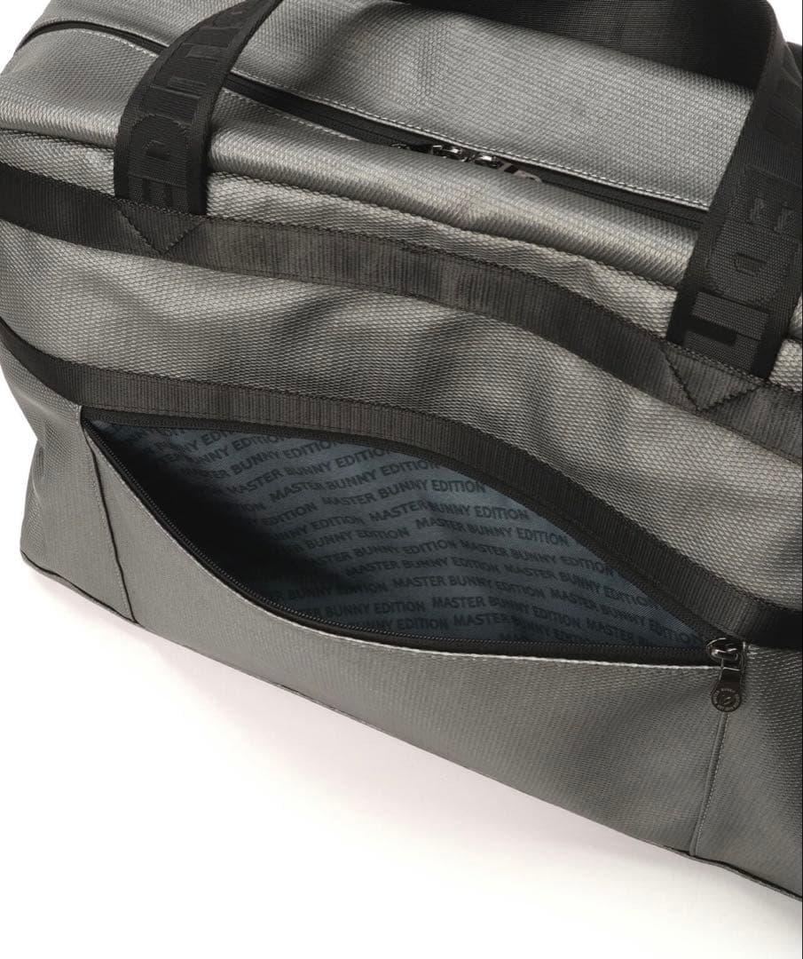 マスターバニー　テープ使いボストンバッグ(ガンメタ)