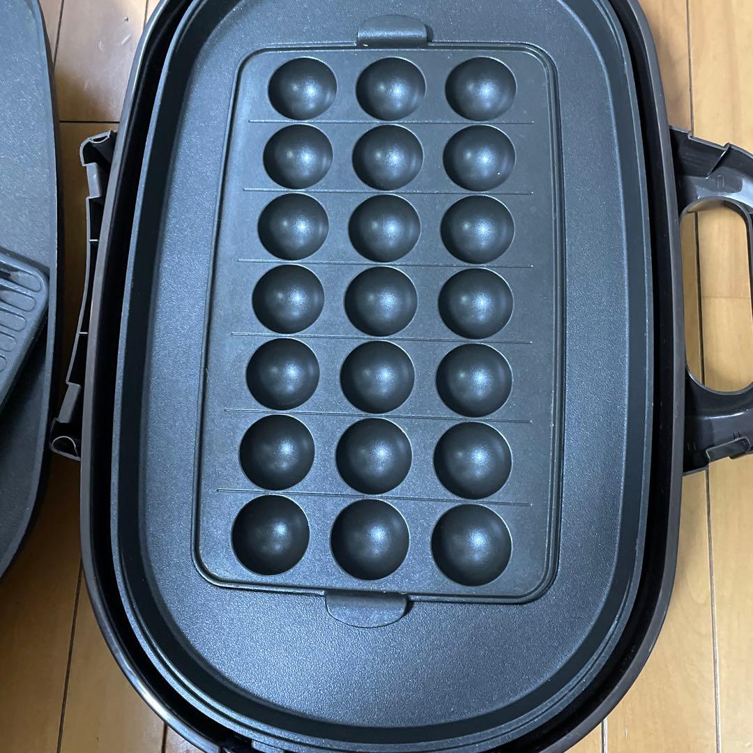 美品！ワイドホットプレートSANYOたこ焼き・焼肉・平面・蒸しHPS-SW4E2