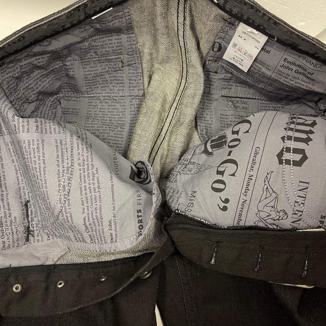 john gallianoジョン・ガリアーノ★黒デニム