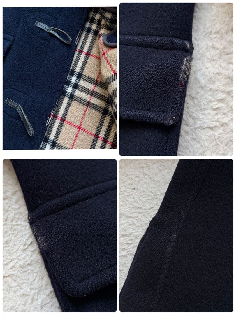 【丸善別注】バーバリーズ ダッフルコート ノバチェック ネイビー 英国製 超希少