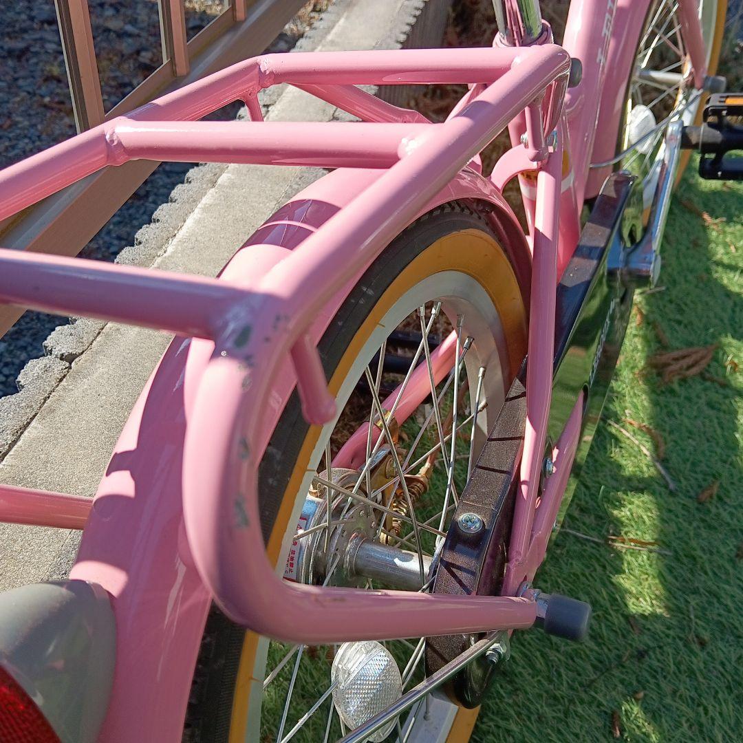 幼児用自転車 バスケット、補助輪付き16インチ