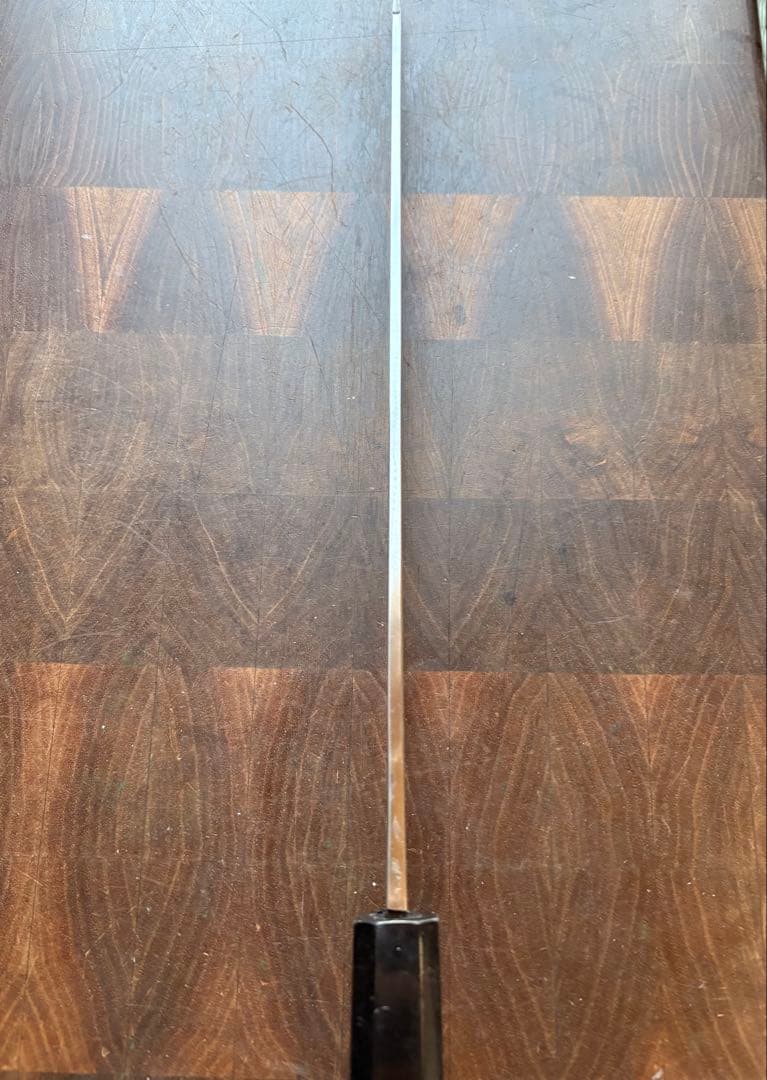 堺打刃物　霞　切付　柳刃　尺　300mm 包丁　白鋼　和包丁　黒檀　八角柄