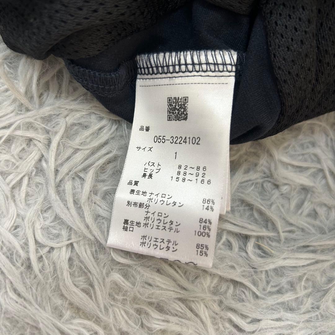 新品　パーリーゲイツ　ワンピース　中綿　ネイビー　フーディ　防寒　サイズ1