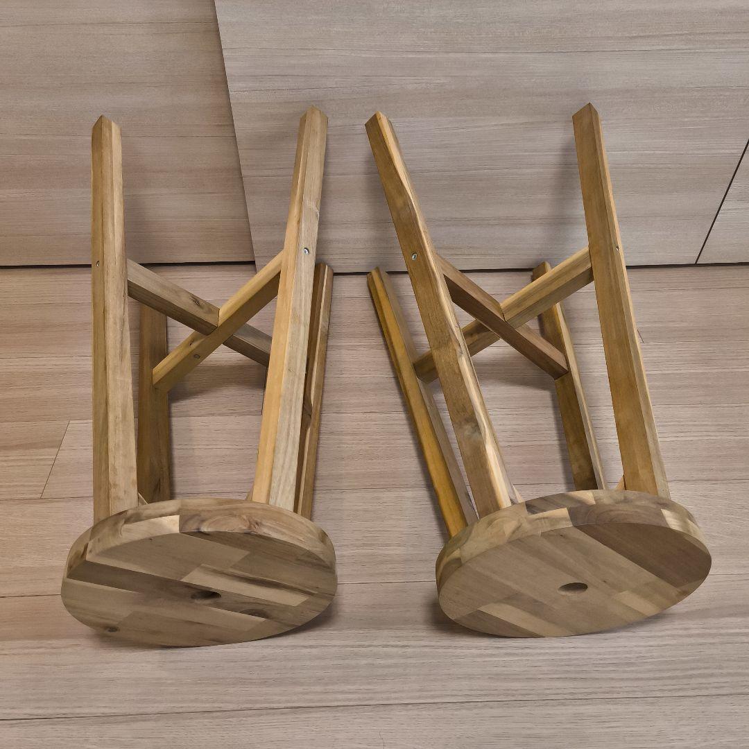 IKEA SKOGSTA ハイスツール　カウンターチェア　2脚セット