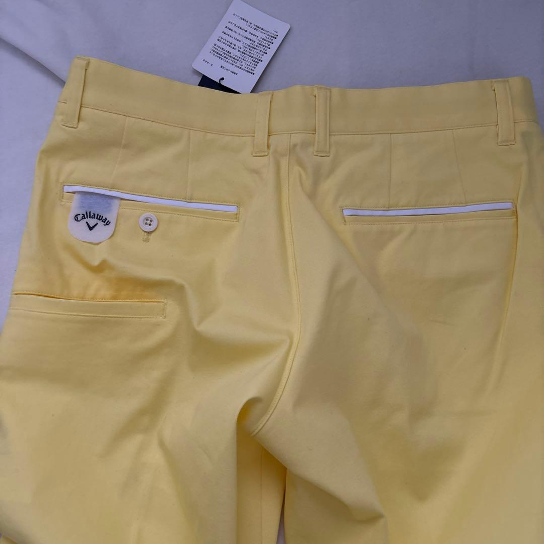 Callaway ゴルフメンズ　イエロー ゴルフパンツ L