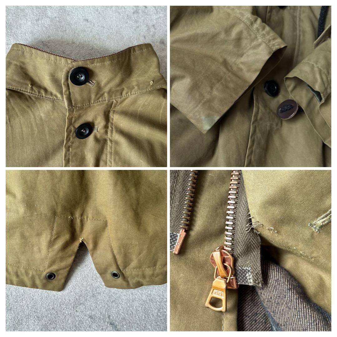 プライベートホワイト イギリス製 2→M ワックスコットン モッズコート カーキ