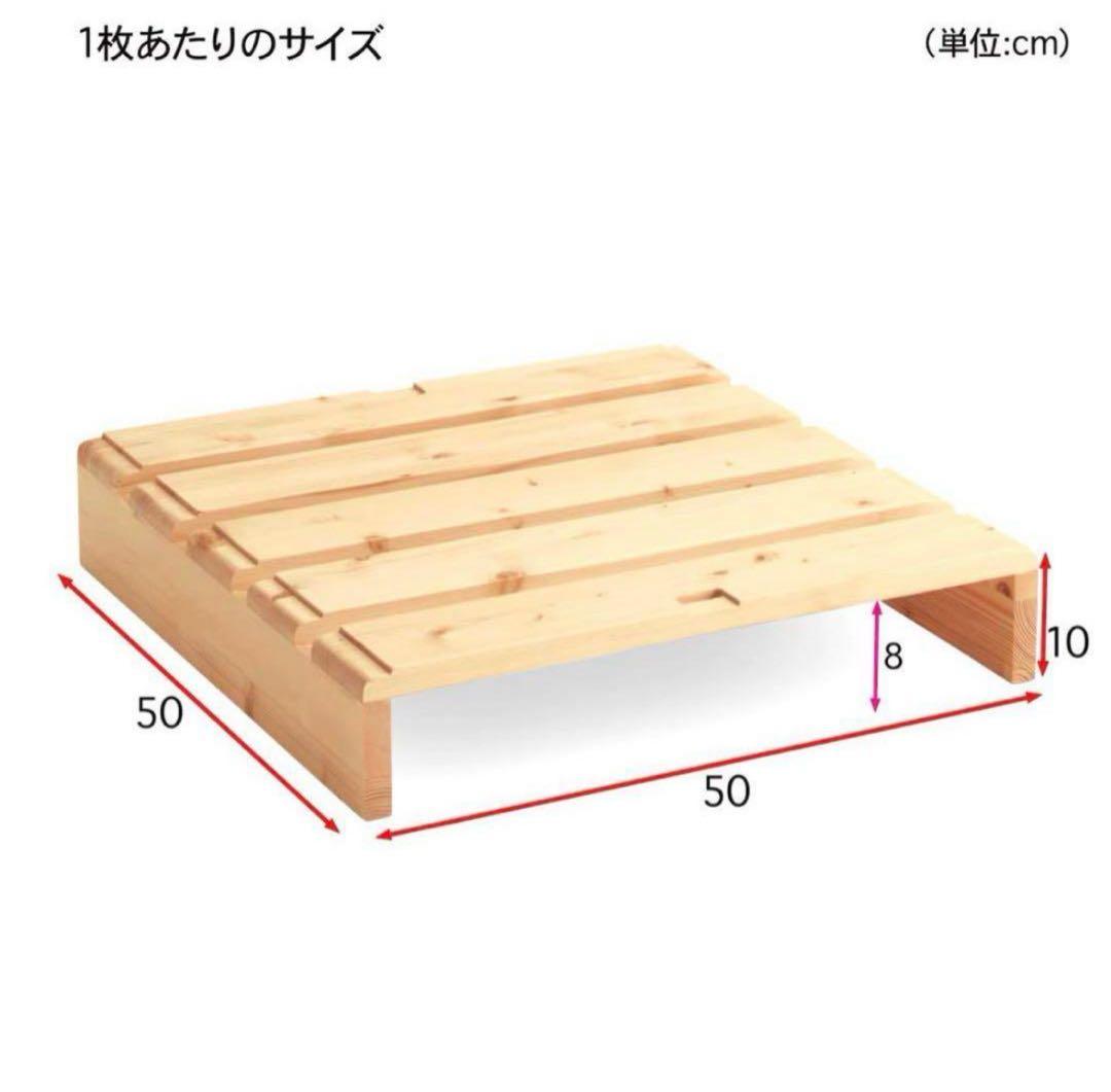 木製パレット風すのこベッド