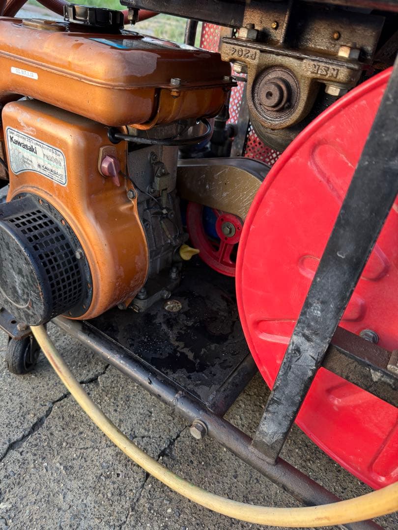 動作確認済　ISEKI 噴霧器 kawasakiガソリン　1200rpm