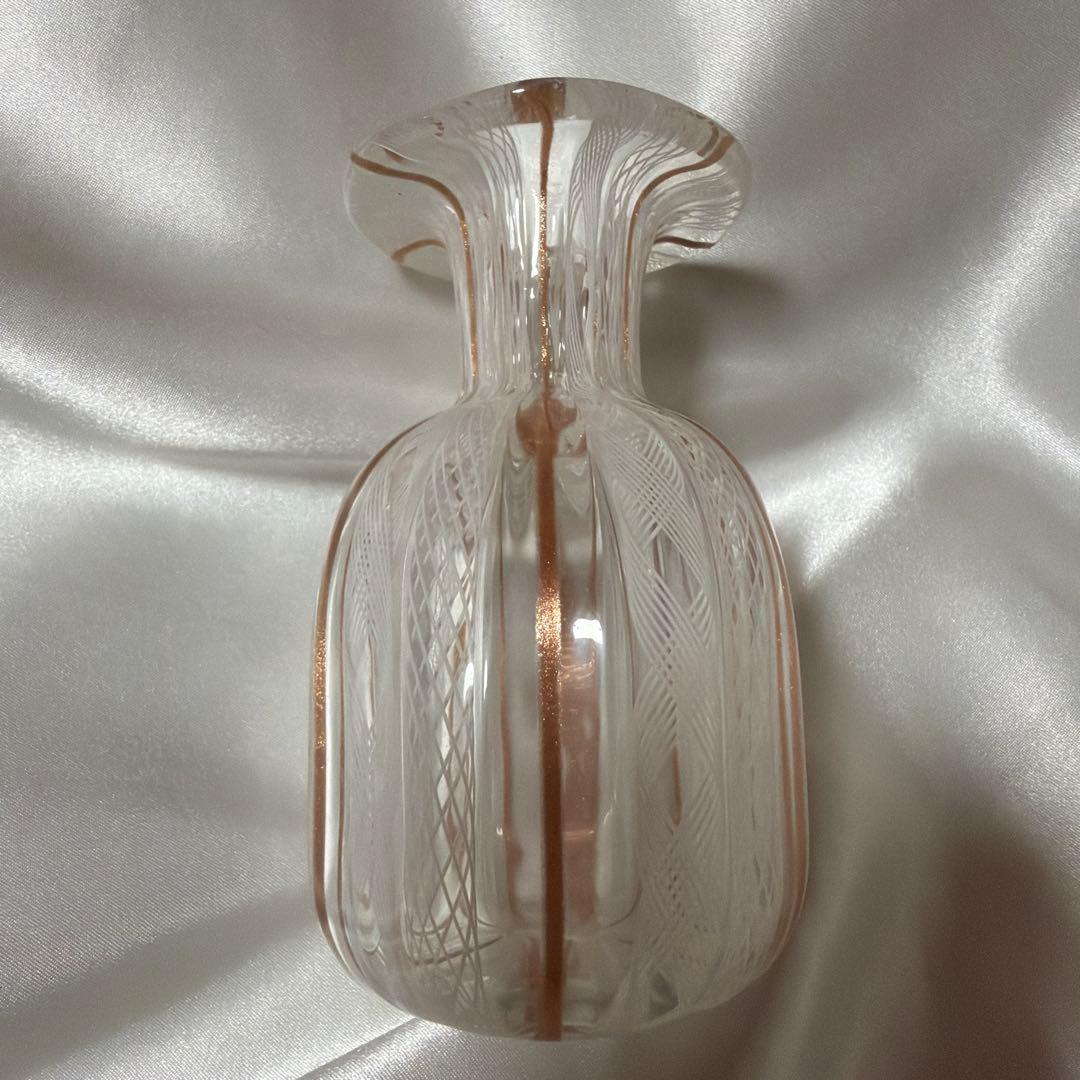 マ*ア様 ベネチアンガラス ムラーノガラス バラリン工房 八角形 香水瓶