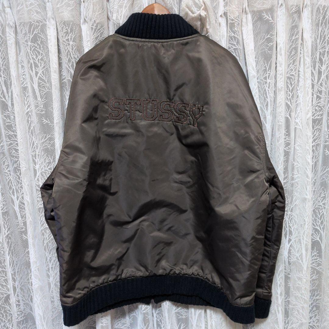 ビンテージ90年代USA製OLDステューシー紺タグバックロゴJKT