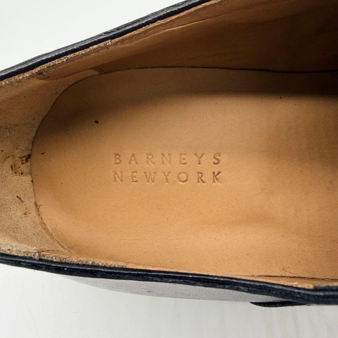 【展示品】バーニーズニューヨーク ストレートチップ 27cm 黒 内羽根 革靴