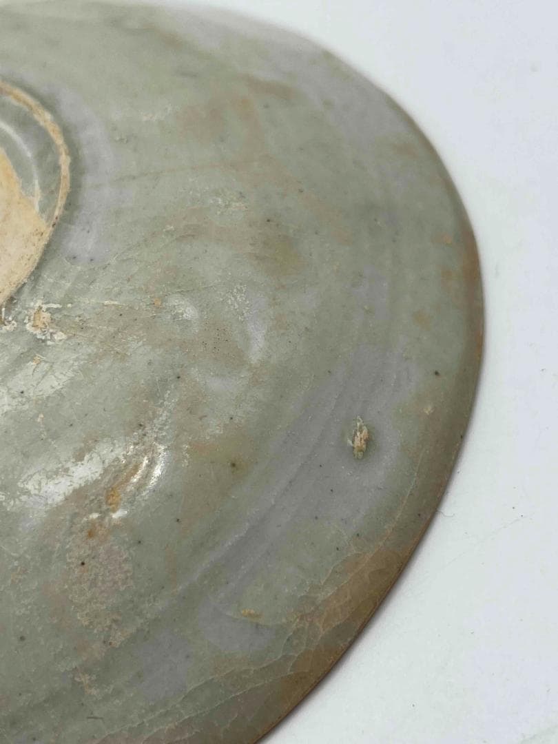 北宋時代　青白磁刻魚文輪花皿　唐草魚藻文盞　景徳鎮　影青(A-78)