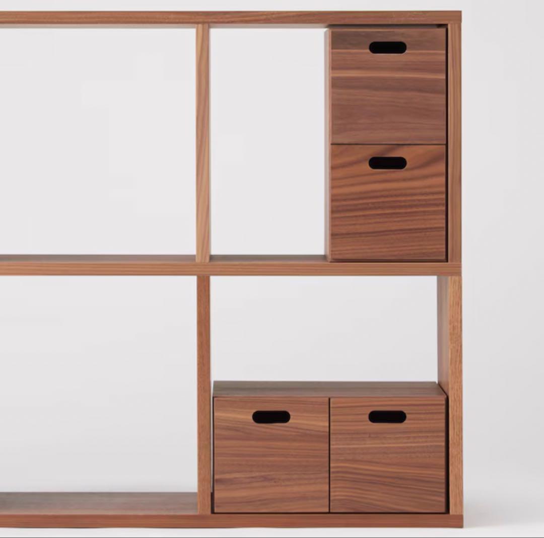 milk tea様　無印 スタッキングシェルフ ウォールナット3✖️2