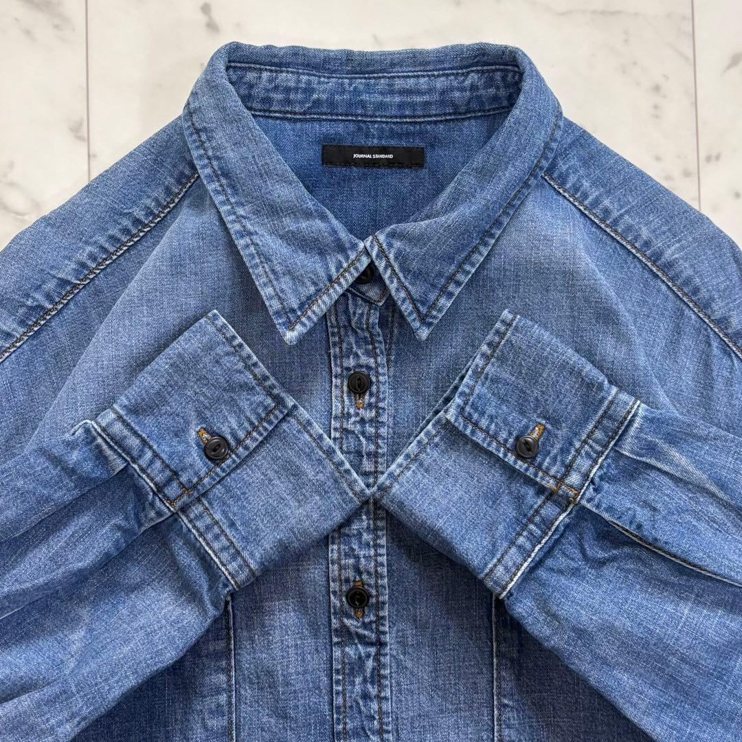 美品✨ジャーナルスタンダード　ライトオンスデニムシャツ　ゆったり　2025AW
