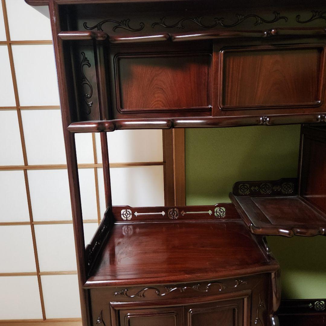 w【超美品】紫檀茶箪笥