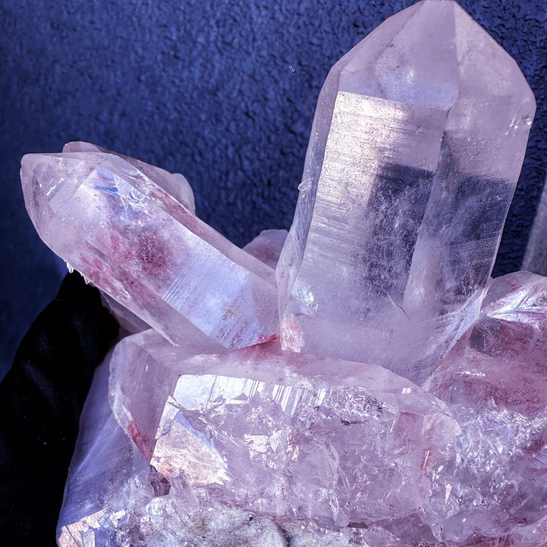 希少❗️超綺麗♡レインボー☆超強いパワー ヒマラヤ水晶 クラスター天然石A1454