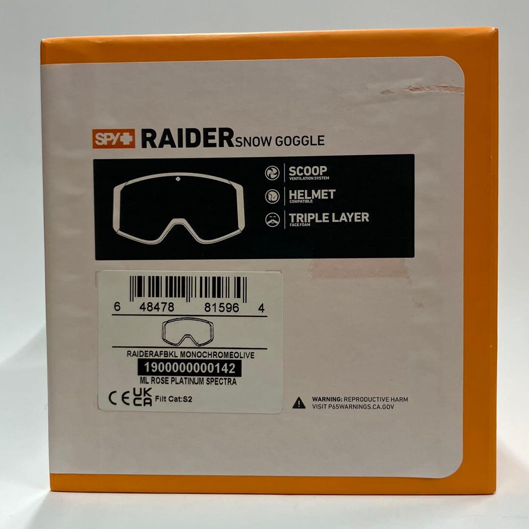 sale【新品】SPY RAIDER スキー スノーボード ゴーグル