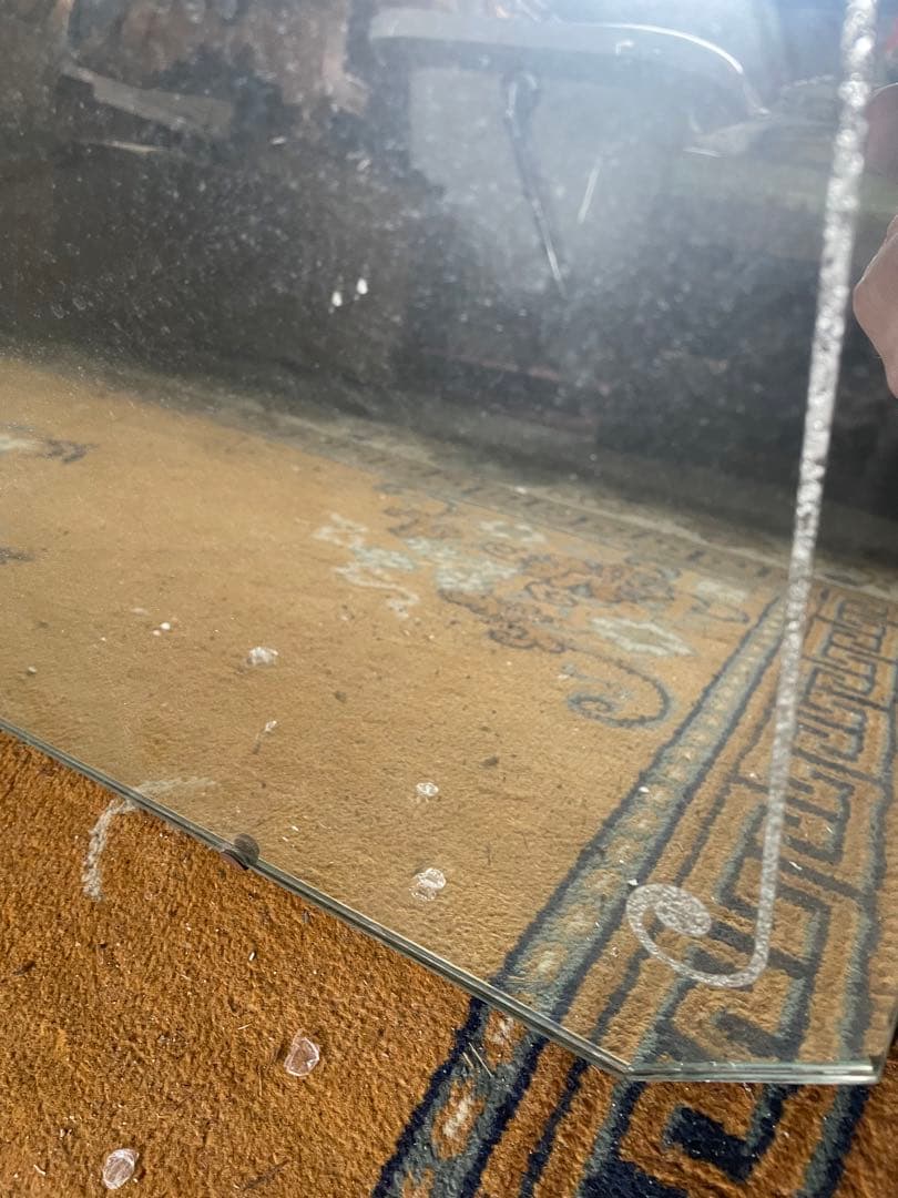 稀少/アンティーク/イギリス製/壁掛けミラー/カッティングミラー/ミラー/鏡