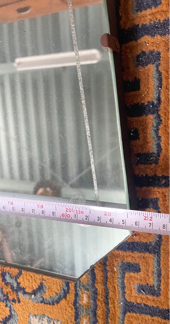 稀少/アンティーク/イギリス製/壁掛けミラー/カッティングミラー/ミラー/鏡