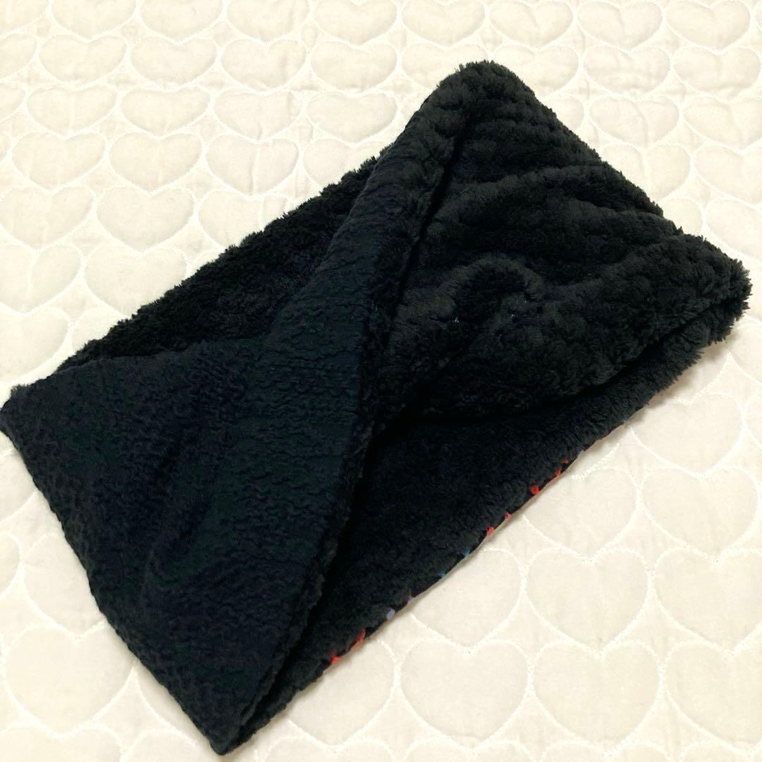 【レア生地】 766 ひねりスヌード　ネックウォーマー　fun ファン　ネイビー