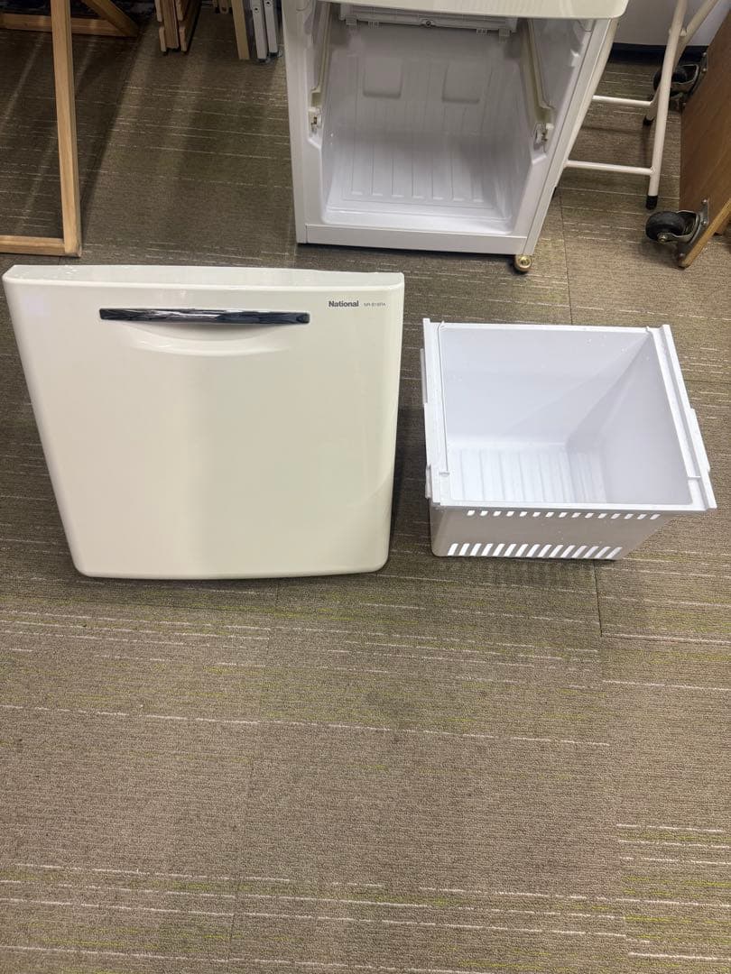 【洗浄消毒作業済】レトロ家電　National 冷凍冷蔵庫NR-B16RA-W