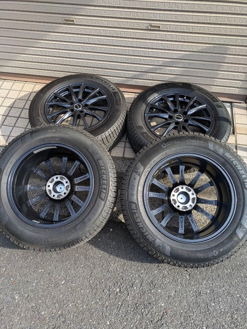 17インチ バリ山ミシュランスタッドレスタイヤ付きホイールセット