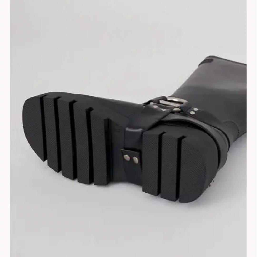 ダーリッチ　ブラック ハーネスラバーブーツ