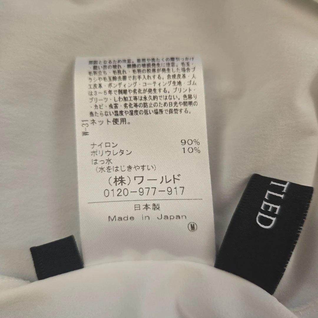 25SS 美品 UNTITLED ボウタイ付スタンドネック ボリュームブラウス