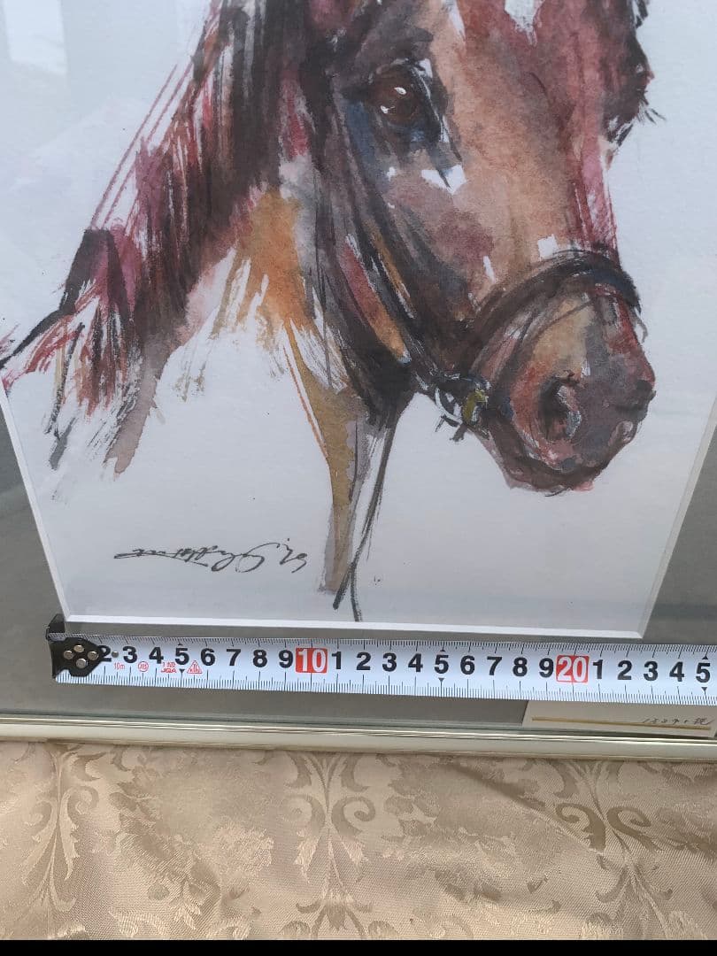 馬　水彩画