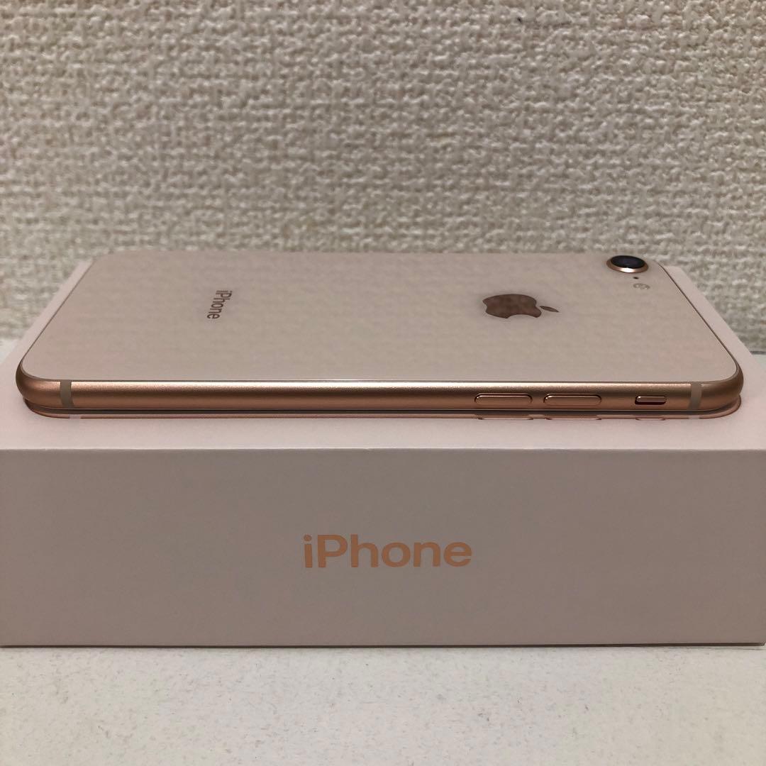 超美品 Apple iPhone 8 ゴールド 本体 SIMロック解除済み