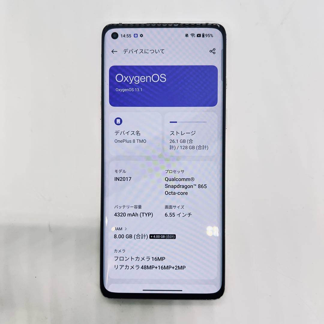 【ジャンク品】 OnePlus 8 TMO 128GB SD865 OS13