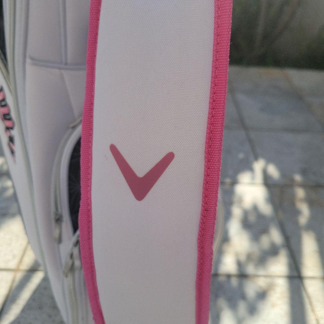 Callaway Solaire キャディバッグ ホワイト/ブラック/ピンク