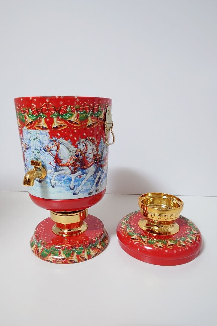 【１点限り】【可愛いロシア雑貨】サモワール型小物入れ　紅茶缶