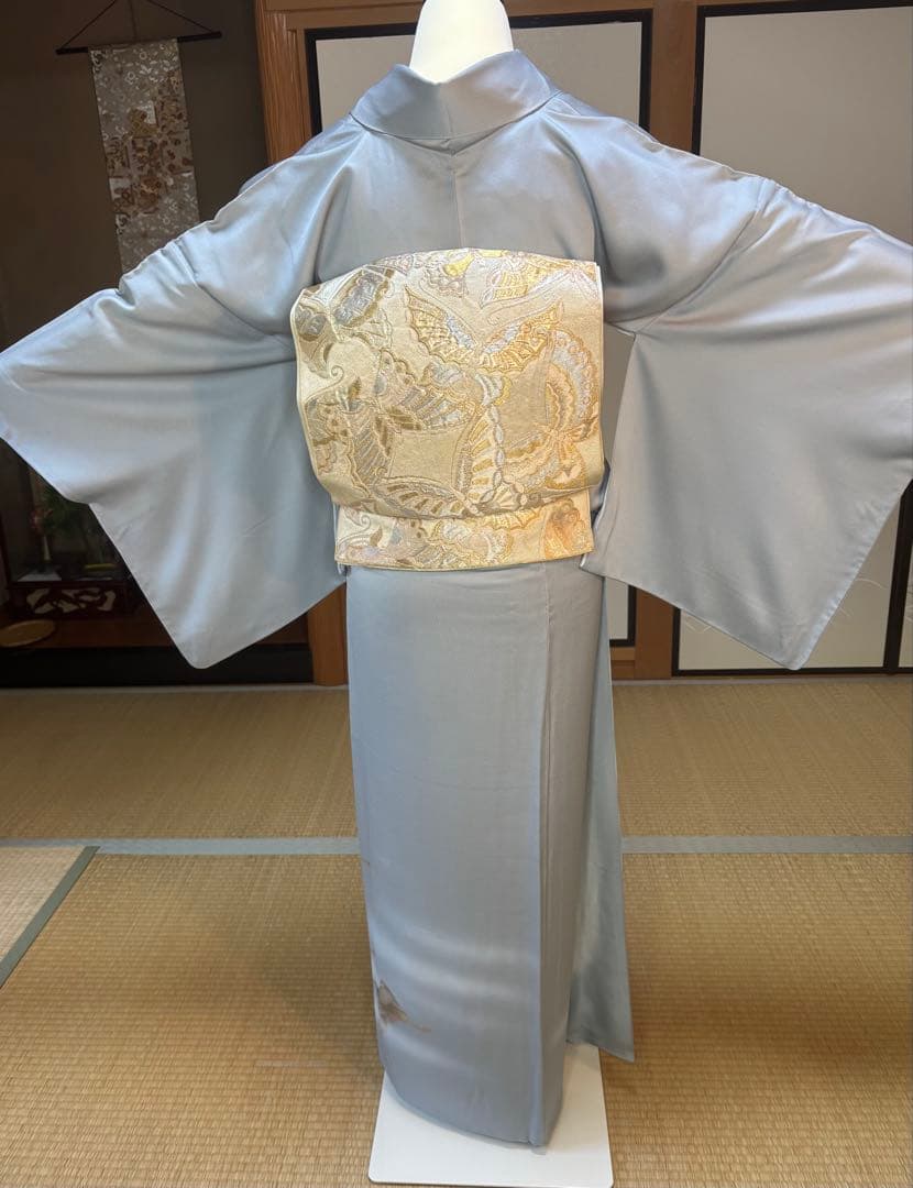 正絹訪問着　袋帯　２点セット