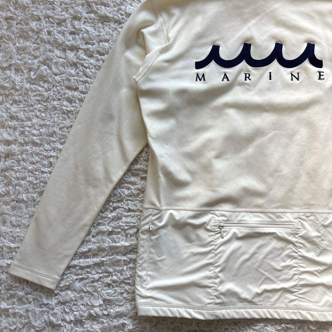美品 mutaMARINE ムータマリン 裏起毛 モックネック 長袖シャツ 6
