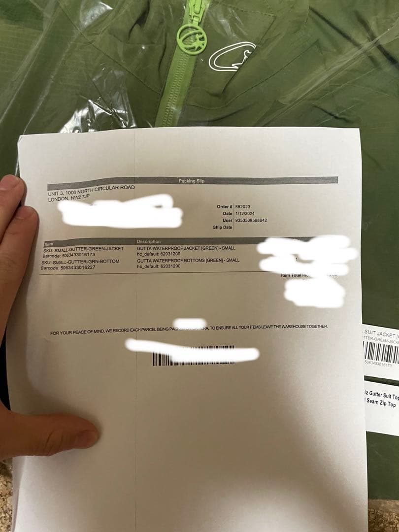 Corteiz セットアップ　バラクラバ付き　正規証明あり