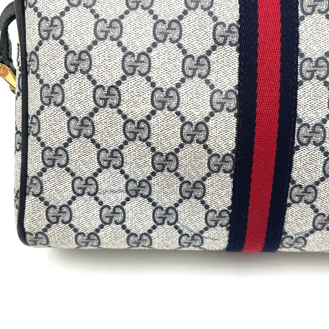 GUCCI　グッチ　シェリーライン　GGスプリーム　PVC 　ショルダーバッグ