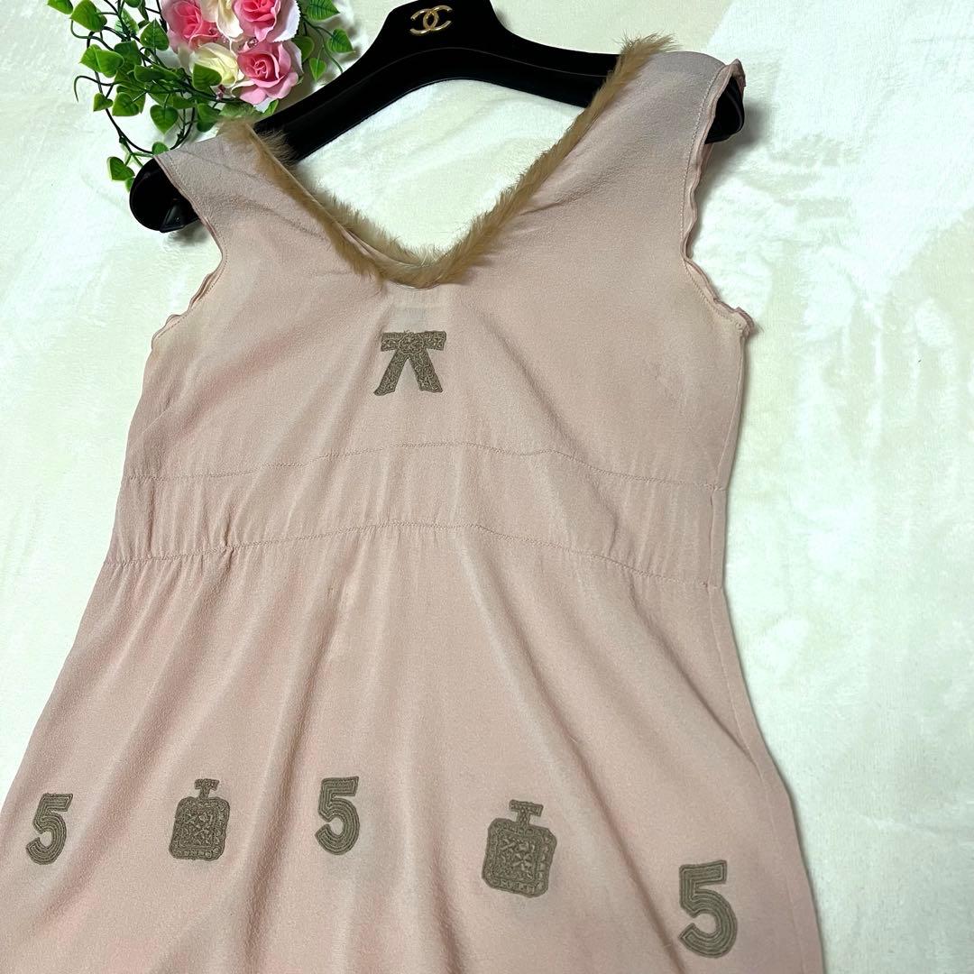 【美品✨】シャネル CHANEL★トップス★ファー★ピンク★36