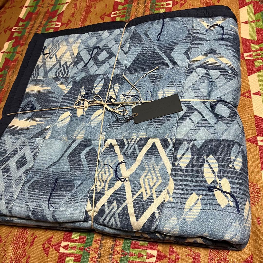 激レア　未使用タグ付き　RRL キルト　ブランケット　ラグ　ダブルアールエル