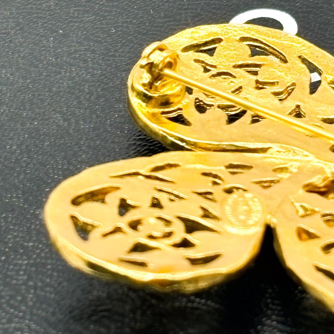 値下品 極美品 シャネル ピンブローチ 95A ゴールド ビンテージ ココマーク