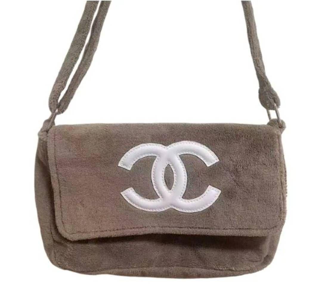 たじさん ショルダーバッグ パイル生地 ベージュ ノベルティ