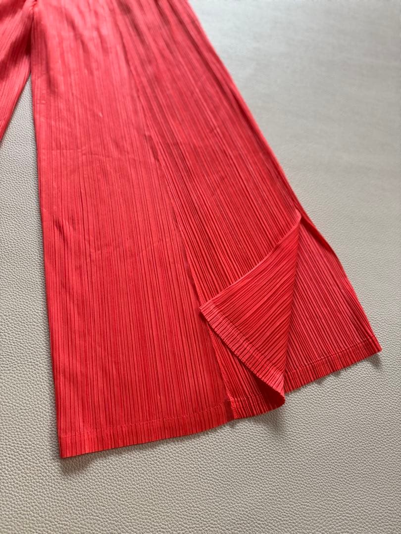 PLEATS PLEASE オレンジ ガウチョパンツPP81JF144