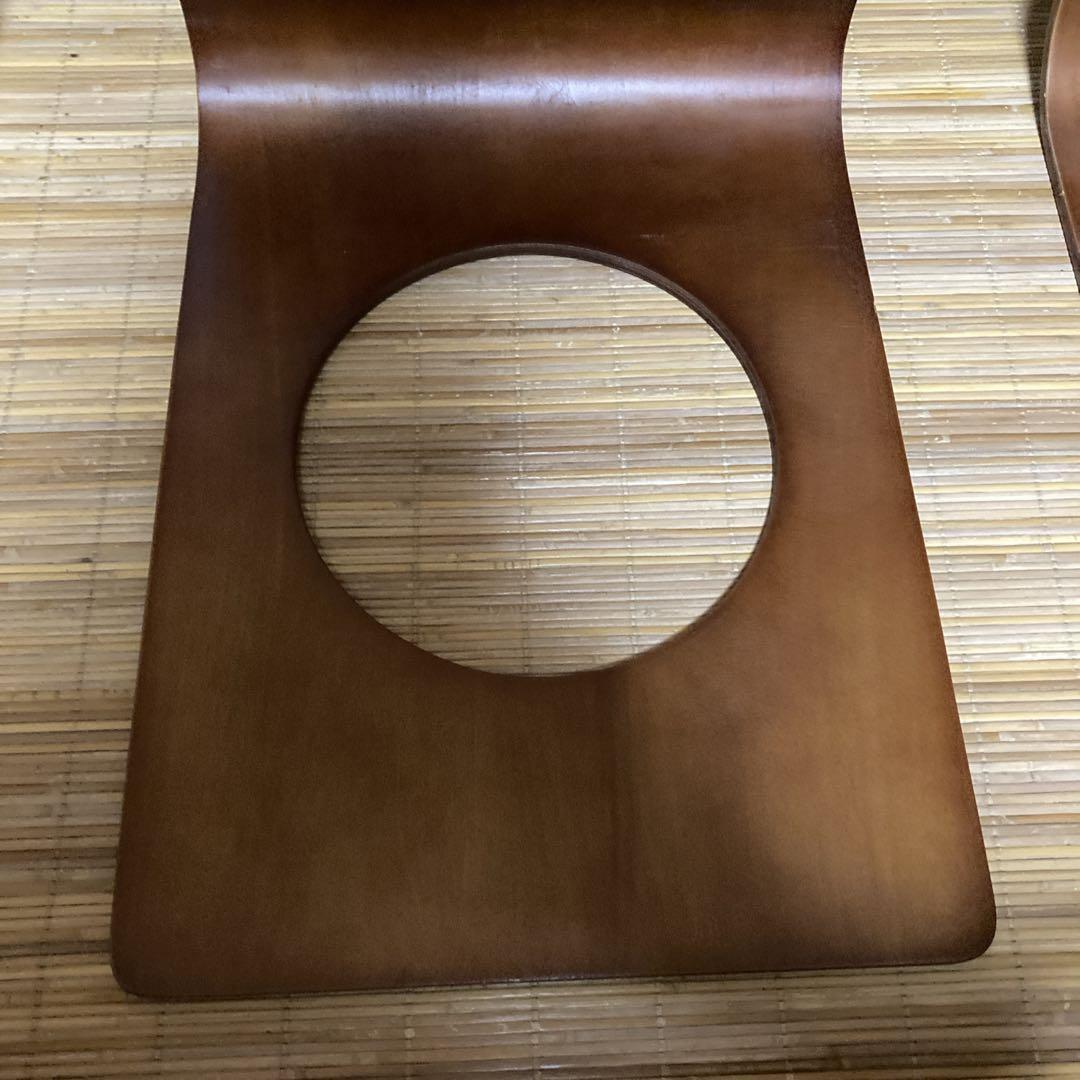 【5脚まとめ売り✨️】 木製　座椅子 曲げ座椅子 和座椅子 旅館座椅子 送料込み