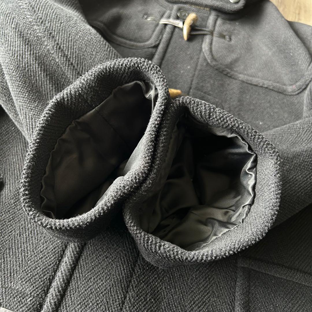 NEW YORKER MOORBROOK ヘリンボーン ダッフルコート L 黒