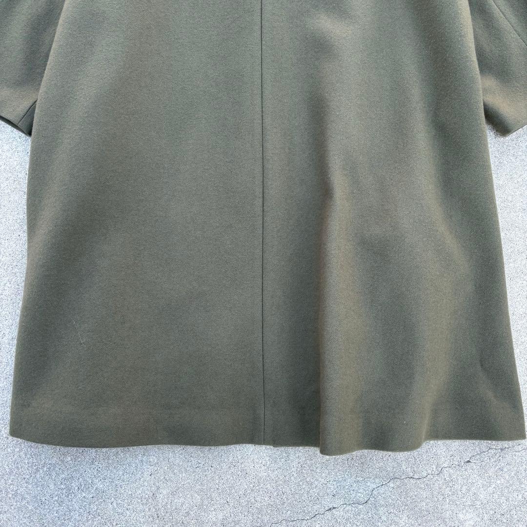 ジャーナルスタンダード［F］極美品◎ウール100%◎ノーカラーロングウールコート