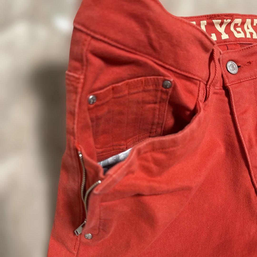 PEARY GATES ゴルフパンツ ストレッチ サイズ4 レッド 赤