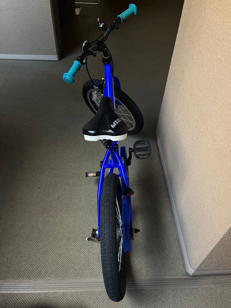 子供用青い自転車18インチ